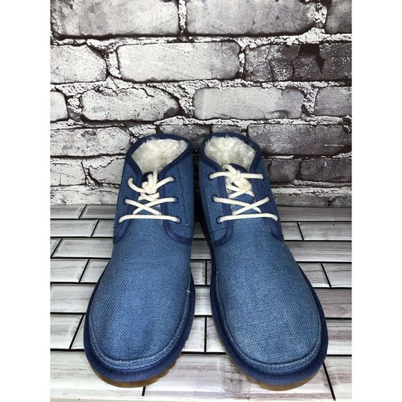 UGG Neumel Royal Blue Fabric Chukka Lace Up Boots Men’s Sz 11M US/44EU 1117613 main image 7